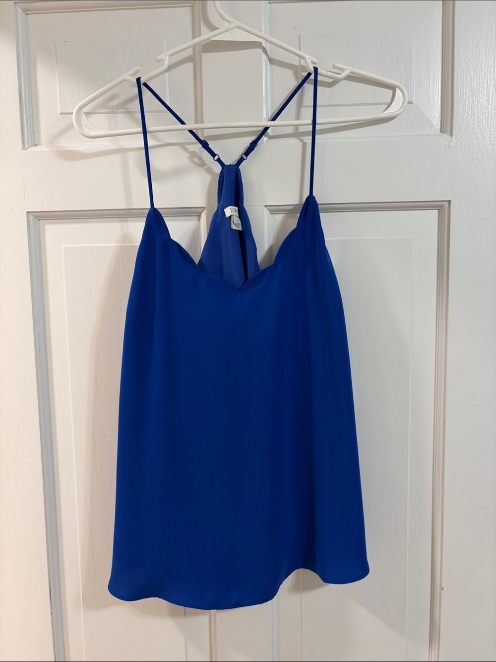 J. Crew Cobalt Blue Spaghetti Strap Shell Top